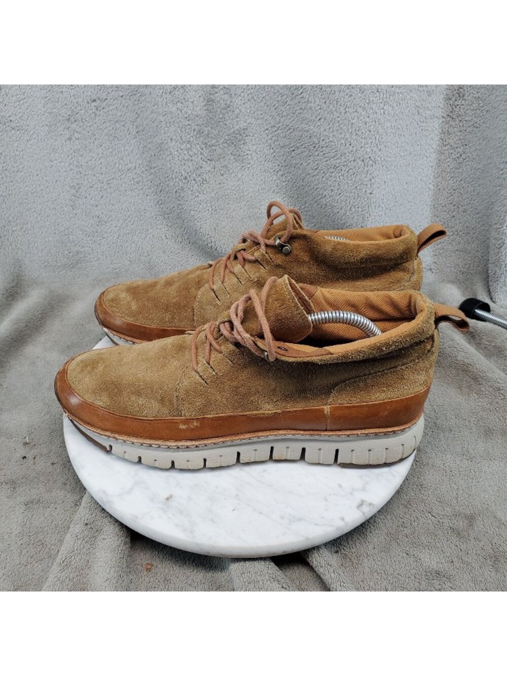 Cole Haan Shoes Mens Size 9 Brown Suede Zerogrand Grandsport Chukka Boots *Read*